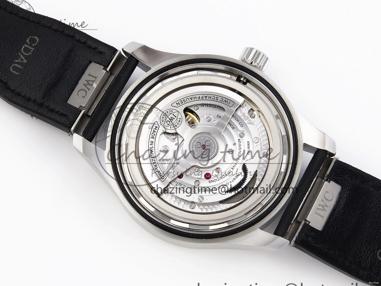 MIROTIME 0331 Pilot Mark XX IW328201 ZF 1:1 Best Edition Black Dial on Black Leather Strap A Affordable 7028